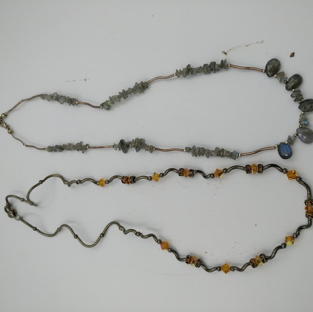 Two 925 necklace.